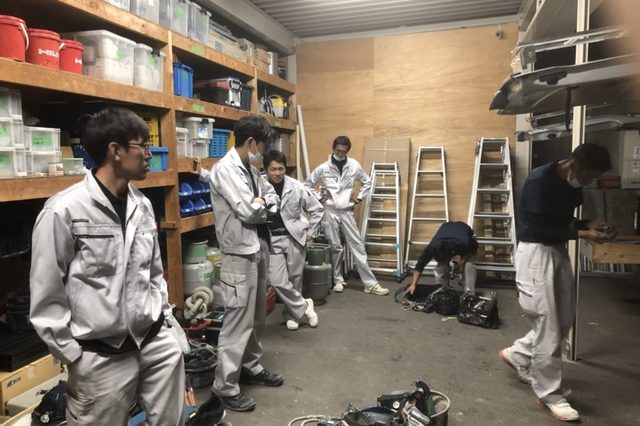 こちらは前日の準備風景です！